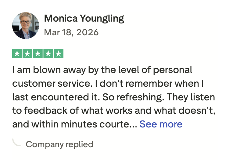 Trustpilot review of Mockey
