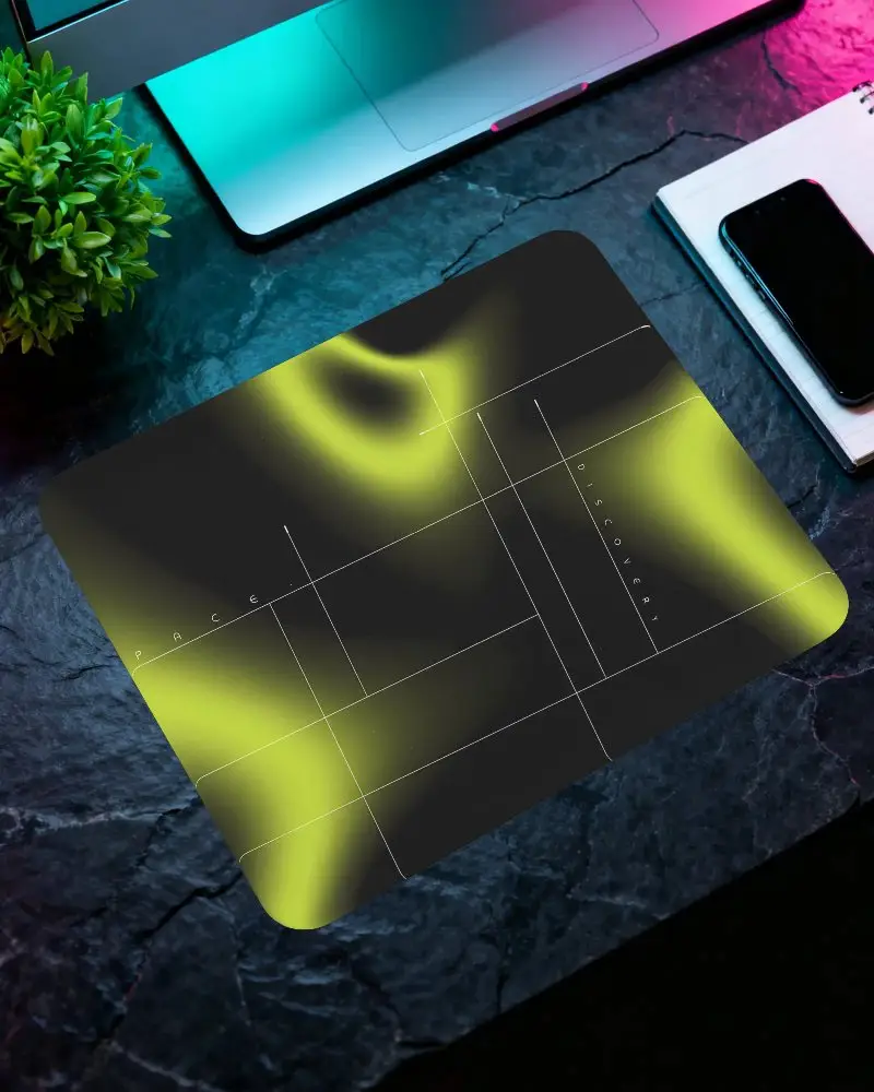 Customizable Gaming Pad Mockup On Textured Surface Perfect For Esports And Streaming Designs