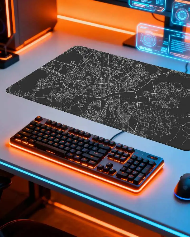 Customizable Gaming Pad Mockup For Professional Gamers Showcasing Ergonomic Design And Style