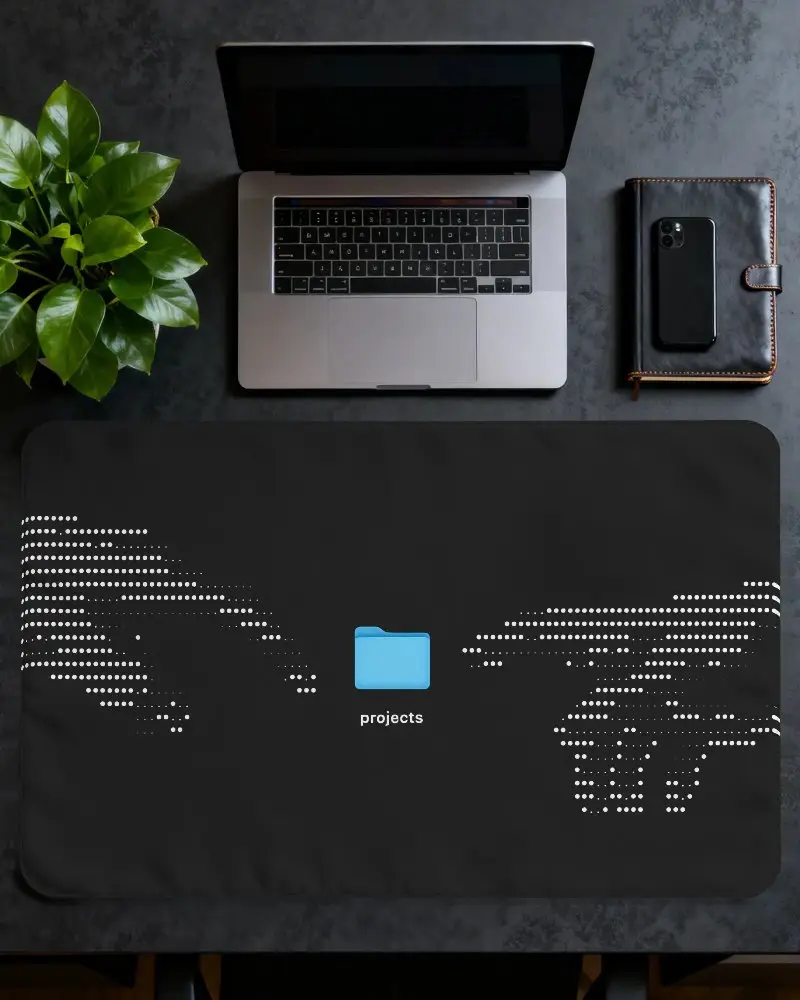 Premium Large Gaming Pad Mockup For Desktop Workspace And Gaming Setup Display