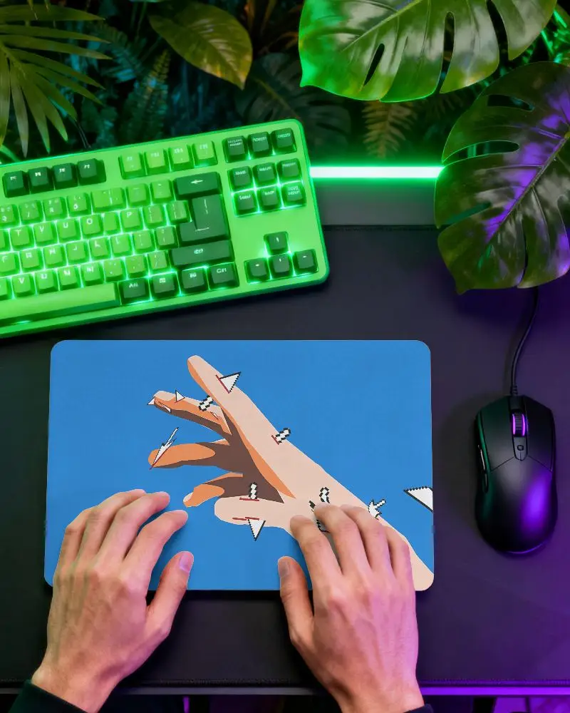 High Quality Gaming Pad Mockup With Ergonomic Design For Ultimate Mouse Movement Control