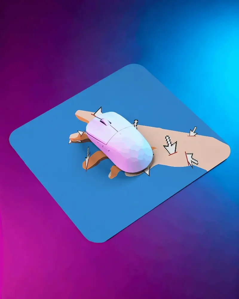 Smooth Textured Gaming Mouse Pad Ideal For Precision Gaming And Extended Comfort Use