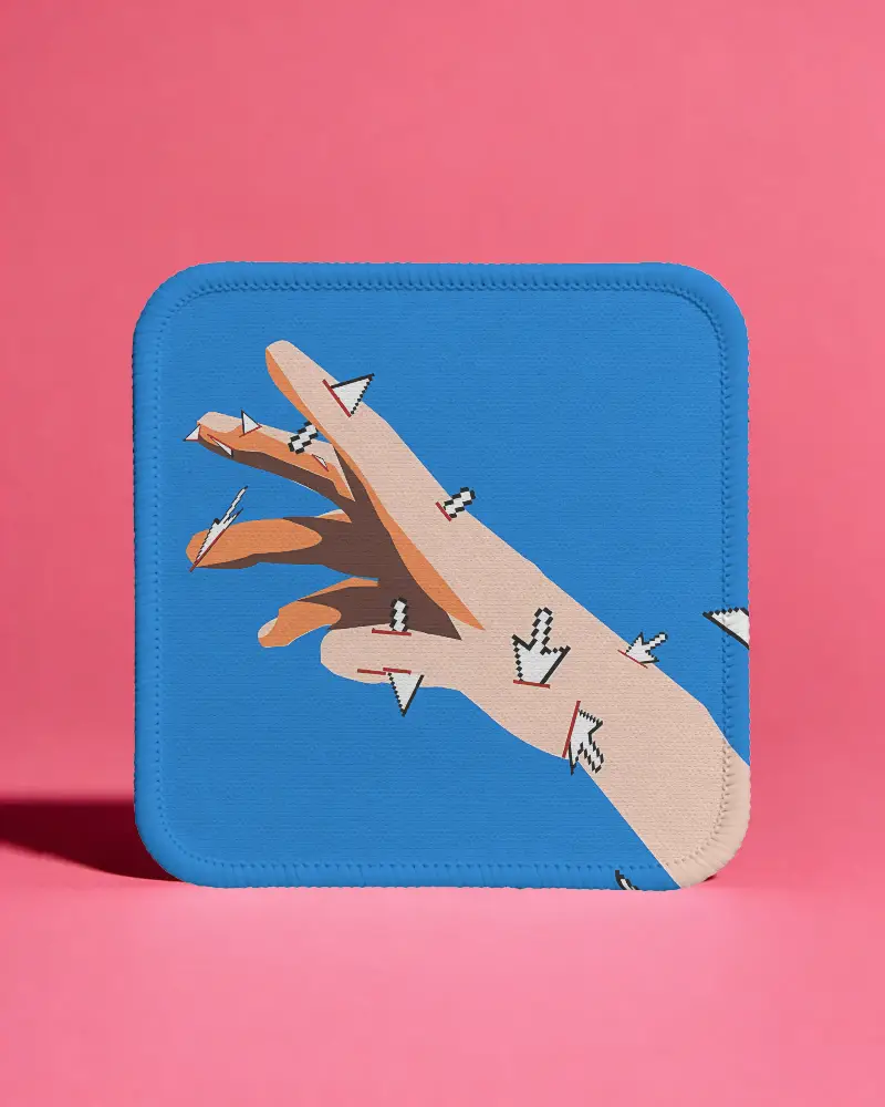 Custom Square Gaming Pad Mockup For Promotional Graphic Design And Branding Presentation Use