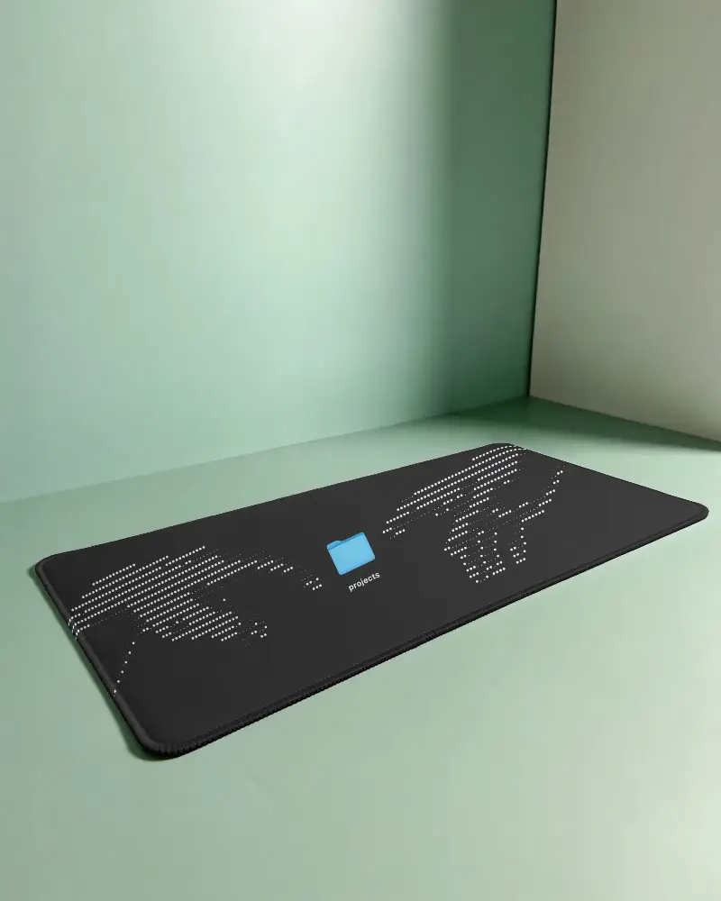 Premium Large Gaming Mouse Pad Mockup Extended Surface For Ultimate Comfort And Precision Control