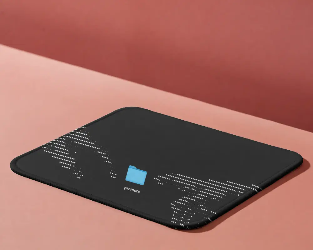 Ergonomic Gaming Mouse Pad Mockup For Comfort And Fluid Gaming Experience In Studio Setting