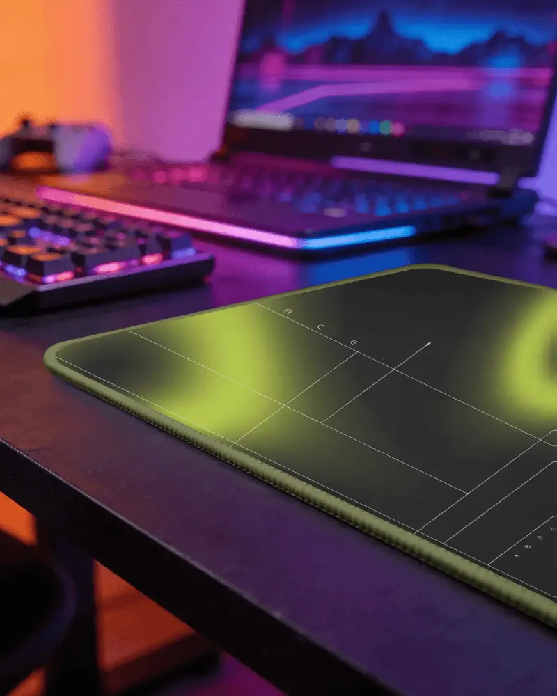 Premium Gaming Mousepad Mockup With Optimized Surface For Precision And Speed Control On Desktop