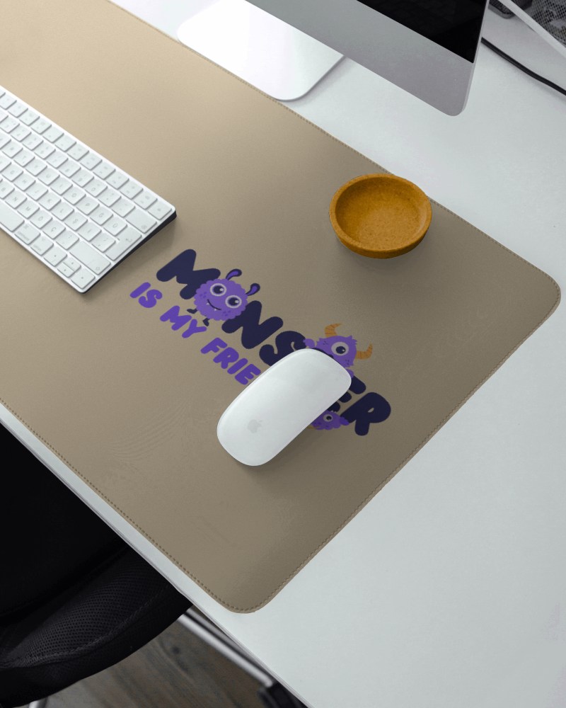 Flatlay Gaming Pad With Pc Setup