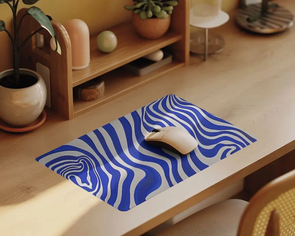 Minimalist Gaming Pad Mockup With Soft Sunlight And Neutral Desk Decor