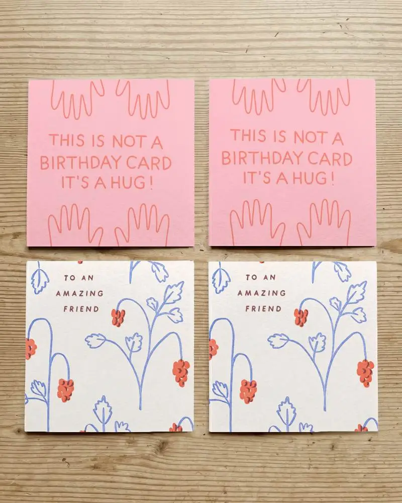 Blank Square Greeting Card Mockup On Wooden Background For Designs And Print