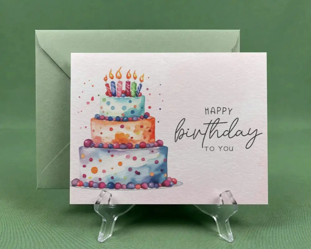 High Quality Textured Casual Greeting Card Mockup With Envelope Background