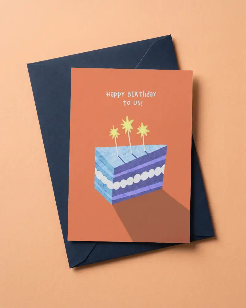 Premium Greeting Card Mockup And Envelope Stacked For Invitation Or Greeting Design Presentations