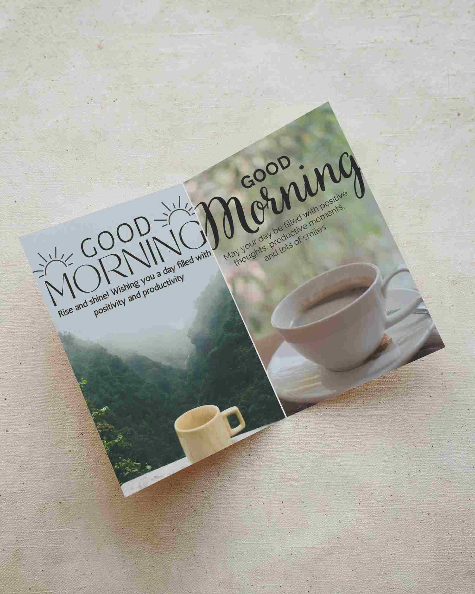 Open Greeting Card Mockup On Neutral Fabric Background With Clean Texture And Soft Lighting Minimal And Versatile Scene