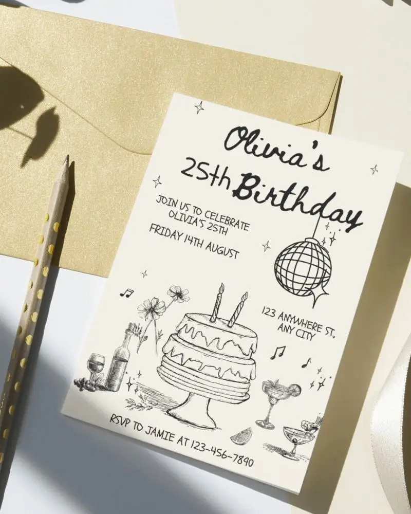 Greeting Card On Envelope With Pencil In The Frame 15