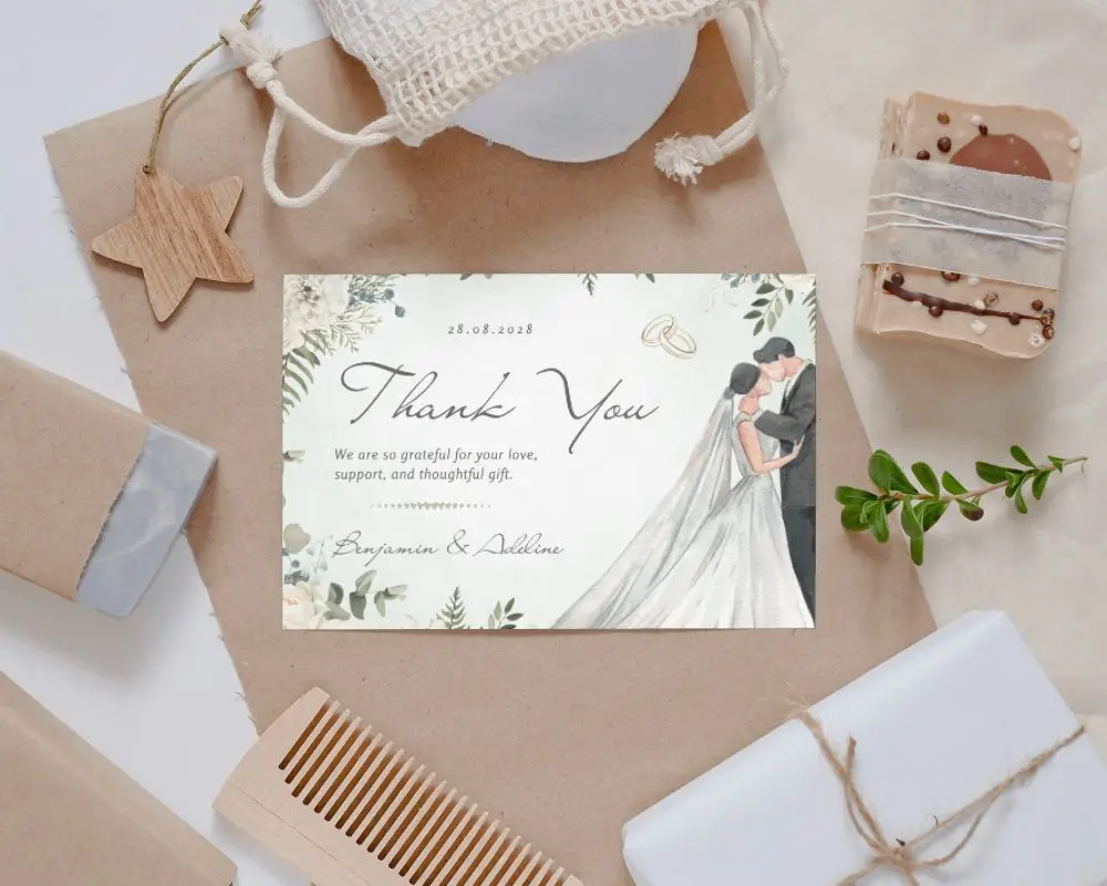 Minimal Greeting Card With Abstract Background 03