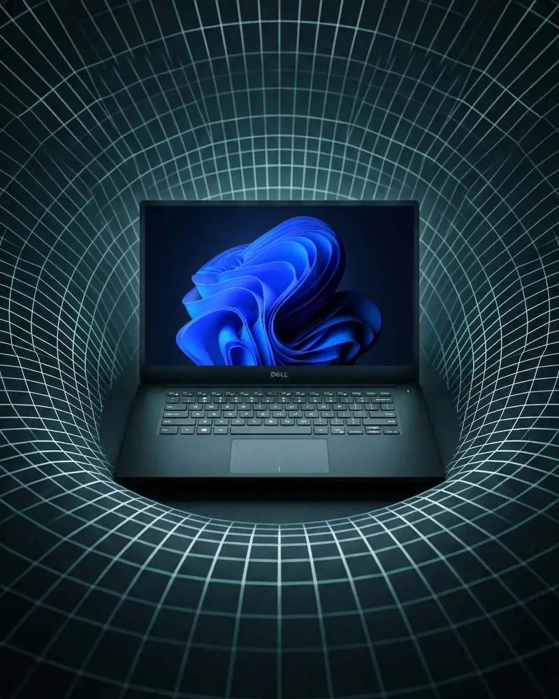 Sleek Modern Laptop Mockup With Blank Screen For Digital Design Presentation Use