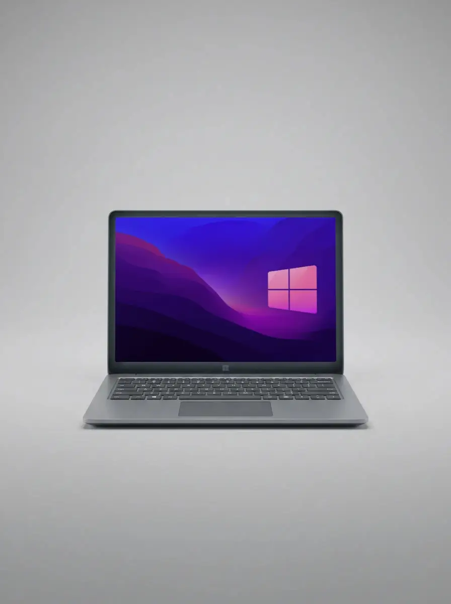 Sleek Modern Laptop Mockup With Blank Screen For Digital Design Presentation Usage