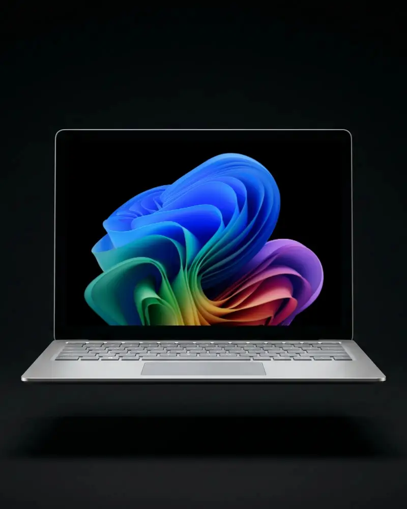 Sleek Modern Microsoft Laptop Mockup With Blank Screen For Responsive Web Design Display