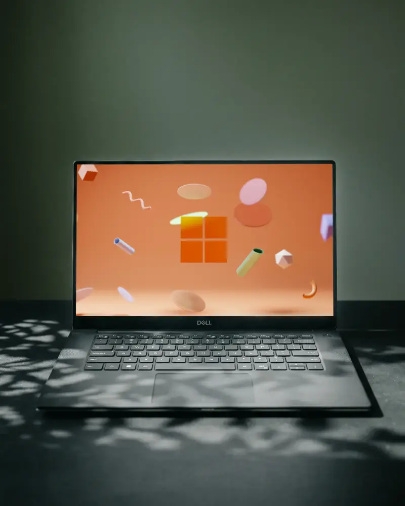 Professional Dell Laptop Mockup For Showcasing Software Apps And Responsive Website Designs