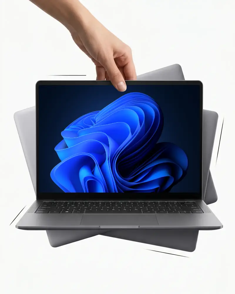 Modern Samsung Laptop Mockup With Blank Screen For Digital Projects And Web Design Presentations