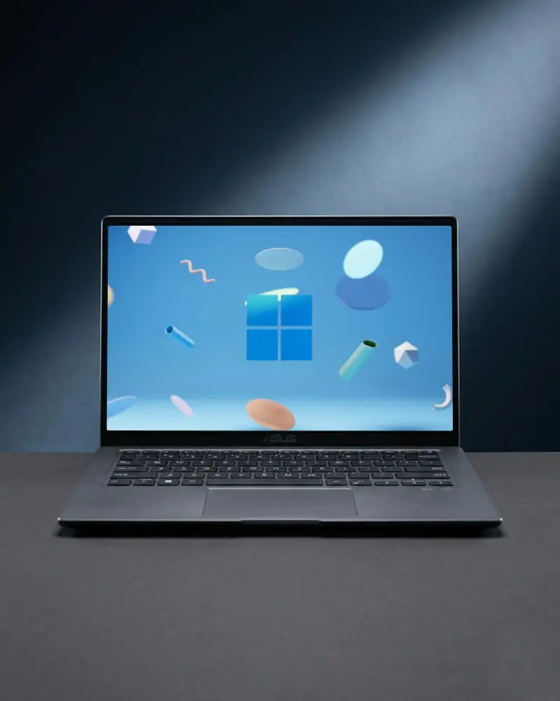 High Resolution Asus Laptop Mockup With Blank Screen For Responsive Web Design Presentation Use