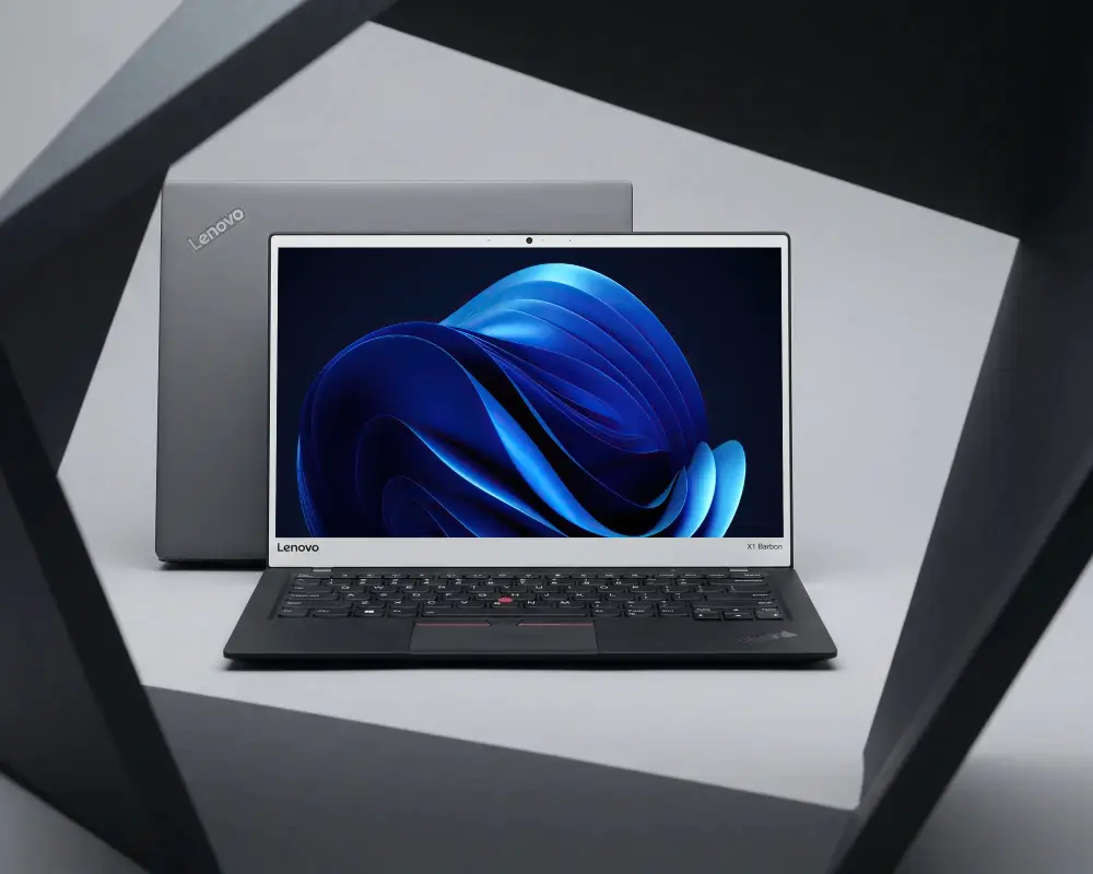 Professional Lenovo Laptop Mockup For Technology Presentations And Digital Display Usage