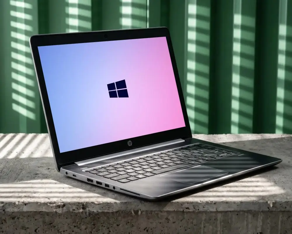 Sleek Modern Hp Laptop Mockup For Professional Web Design Presentation And Gadget Display