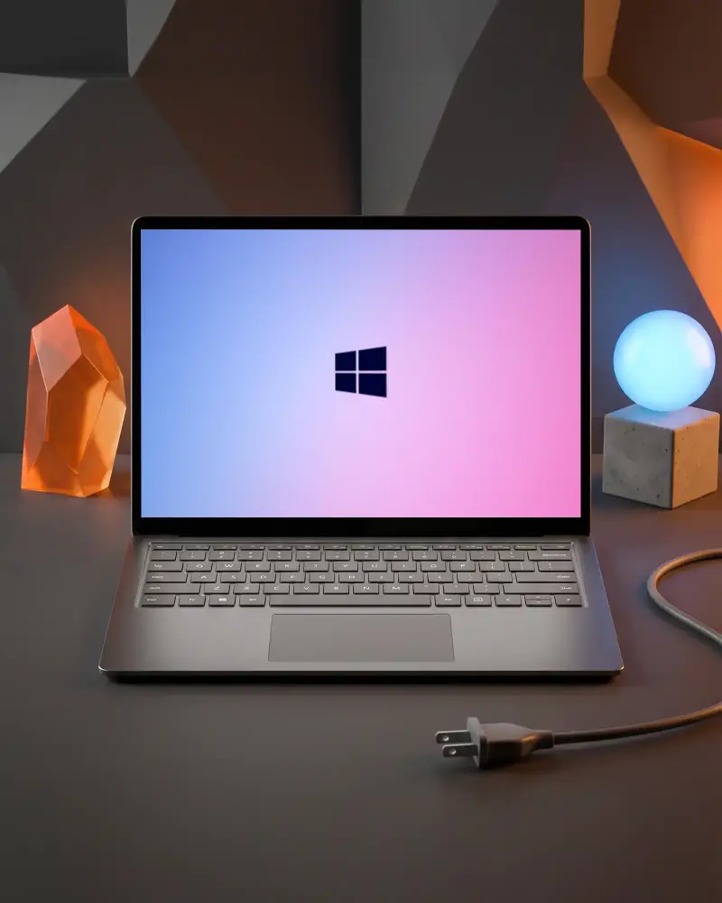 Modern Dell Laptop Mockup With Blank Screen Ideal For Web Design And Ux Ui Showcase