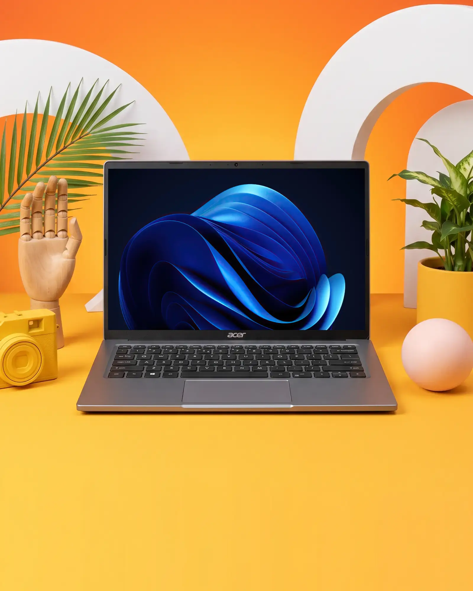 Modern Acer Laptop Mockup With Empty Screen For Business Presentation And Creative Projects