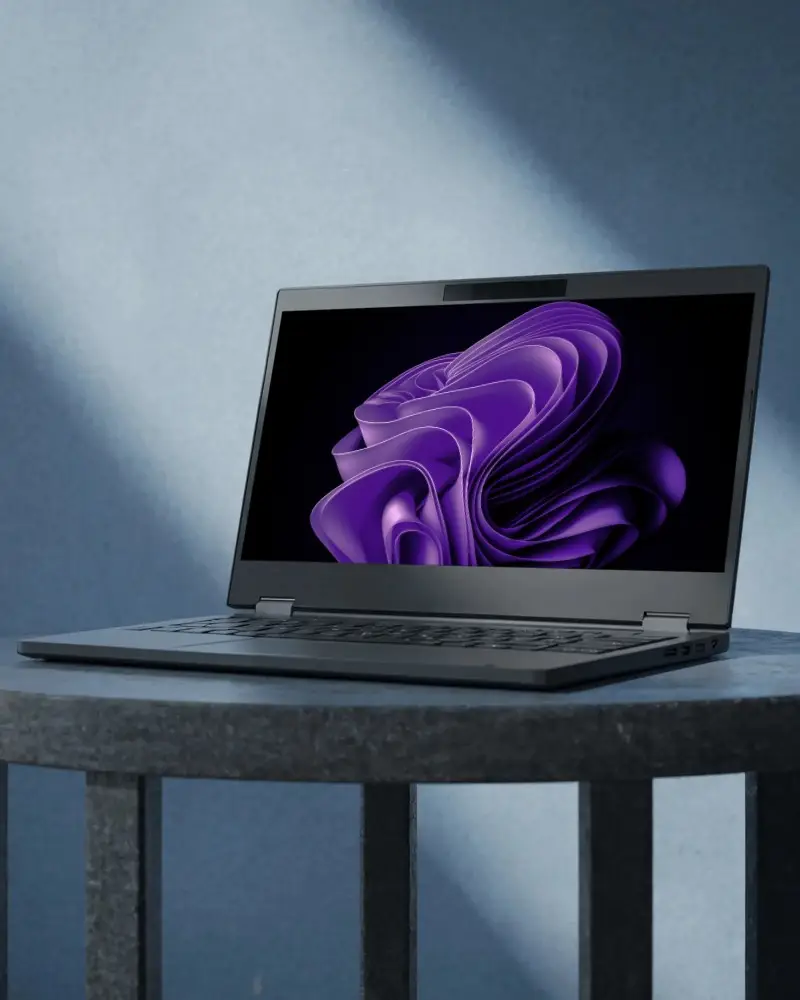 Modern Dell Laptop Mockup With Open Screen For Digital Projects And Website Presentation Design