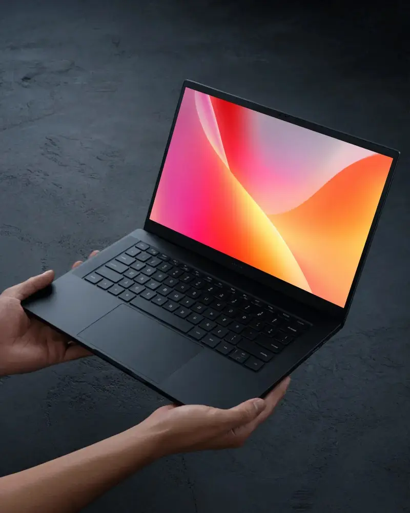 Modern Asus Laptop Mockup With Blank Screen For Digital Design Presentation Or Technology