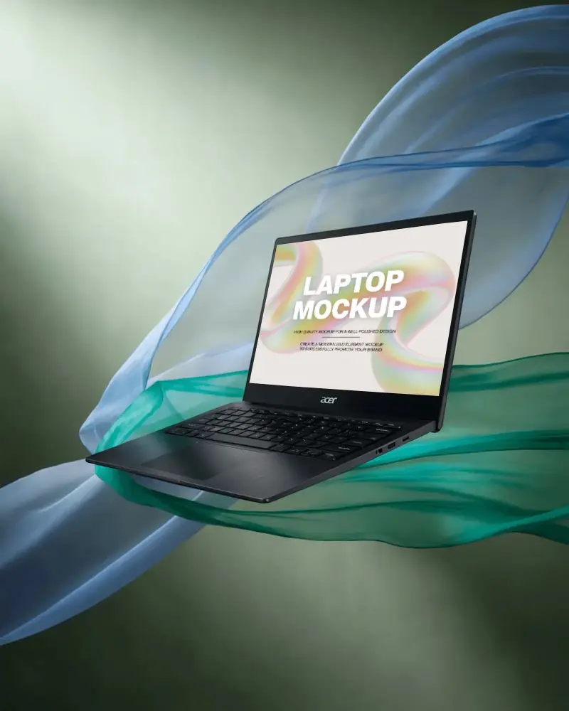 sleek-modern-laptop-mockup-floating-on-soft-fabric-background-perfect-for-tech-presentations