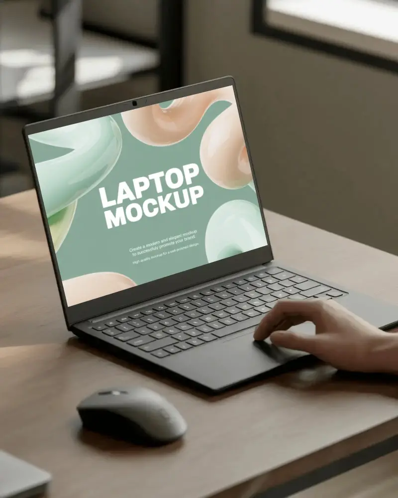 professional-laptop-mockup-on-wooden-desk-with-wireless-mouse-ideal-for-app-ui-design-showcase