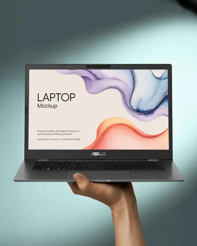 asus-laptop-mockup-held-up-by-hand-in-front-of-clean-minimal-studio-background