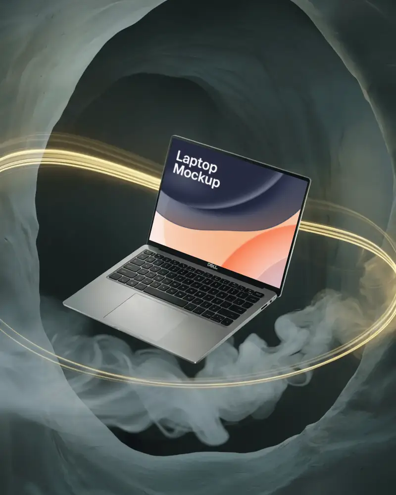 Powerful Ultra Portable Laptop Mockup For Modern Digital Work And Creative