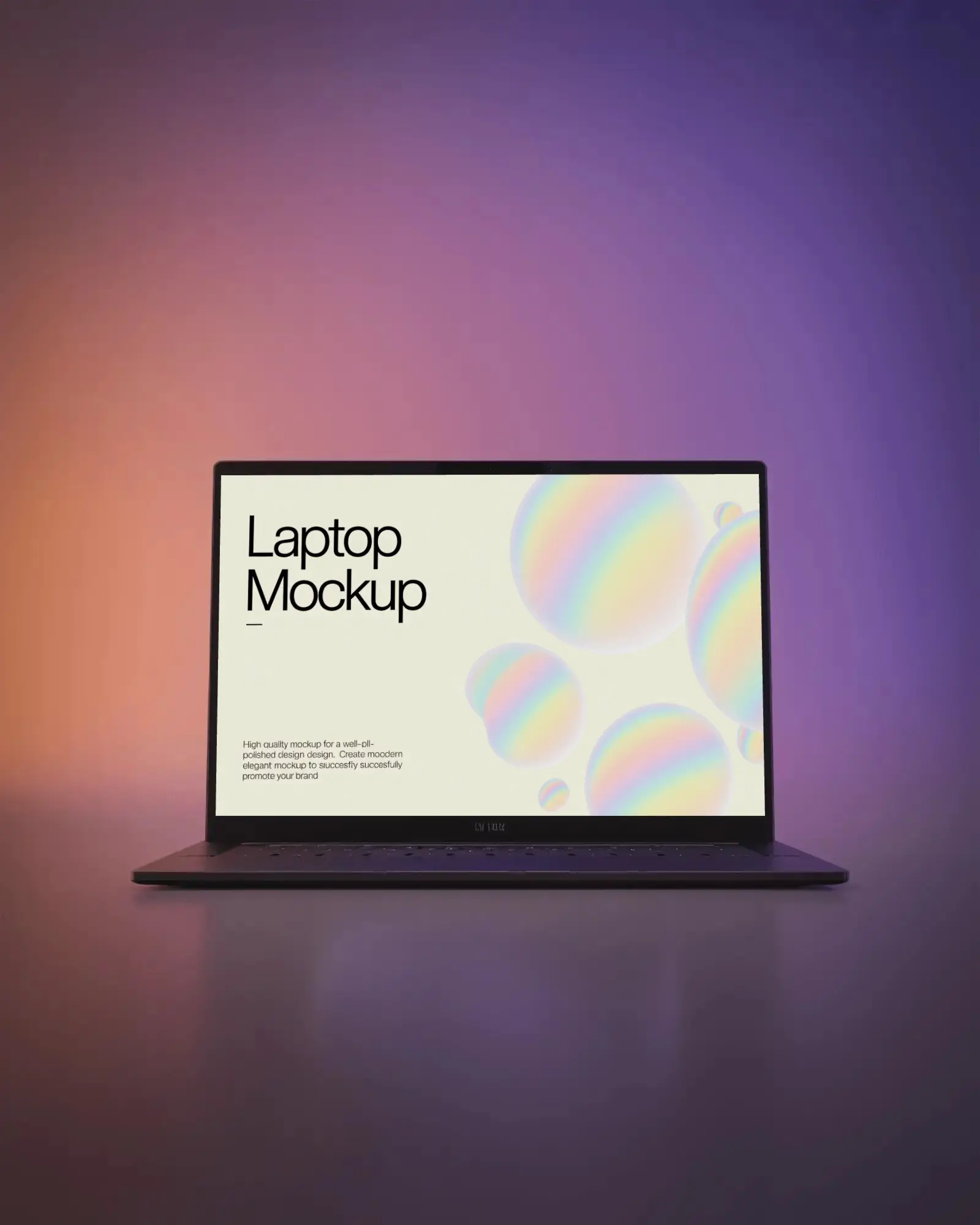 Modern Laptop Mockup Blank Screen For Web Design And User Interface Presentation