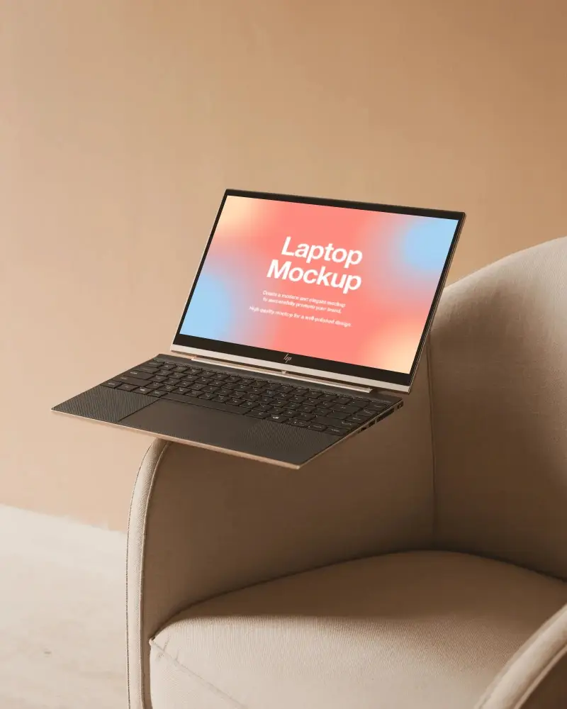 High Resolution Digital Laptop Mockup Ideal For Responsive Web Design And Ui Showcase