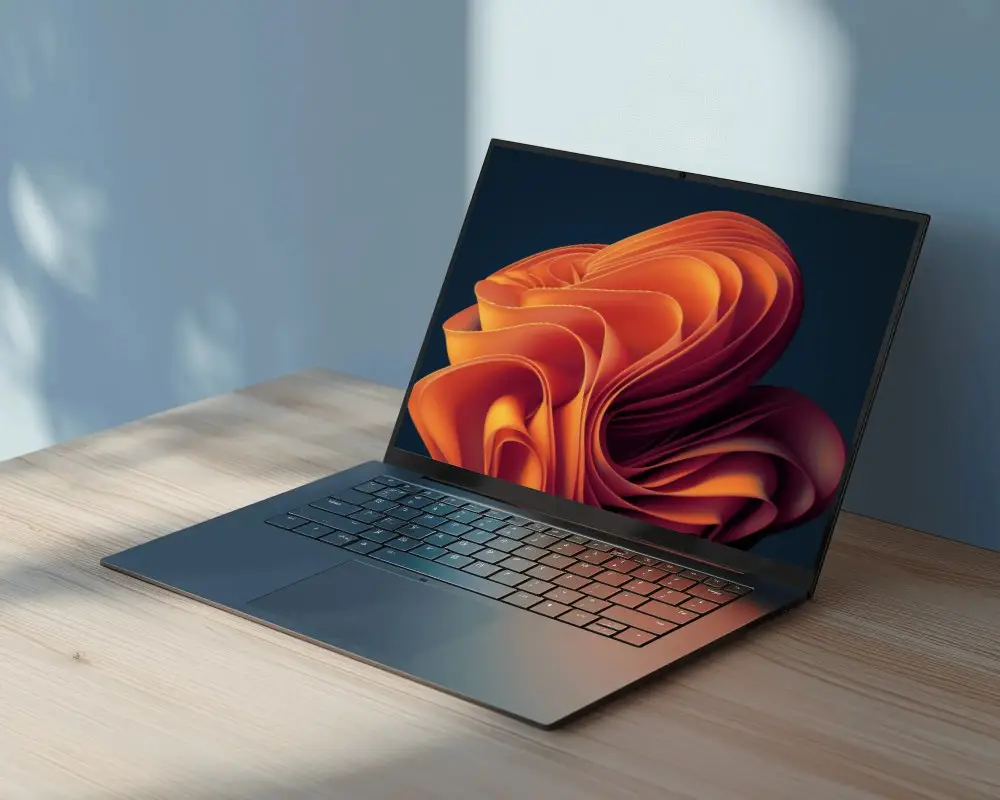 Minimalist Laptop Device Mockup Showcasing Responsive Web Design Friendly Display