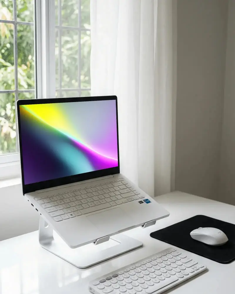 Ergonomic Laptop Stand For Better Posture And Cooling Efficient Workstation For Comfortable Use