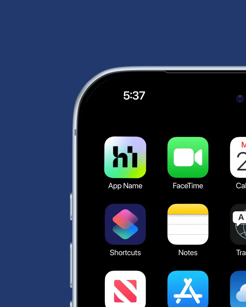 Ios App Icons Mockup Applications Shortcuts Notes Facetime Efficient Mobile Interface Display