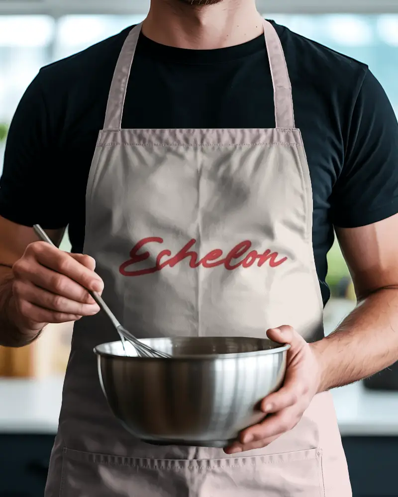 Professional Cooking Apron Logo Mockup For Men Durable Kitchenwear For Chefs And Home Cooks