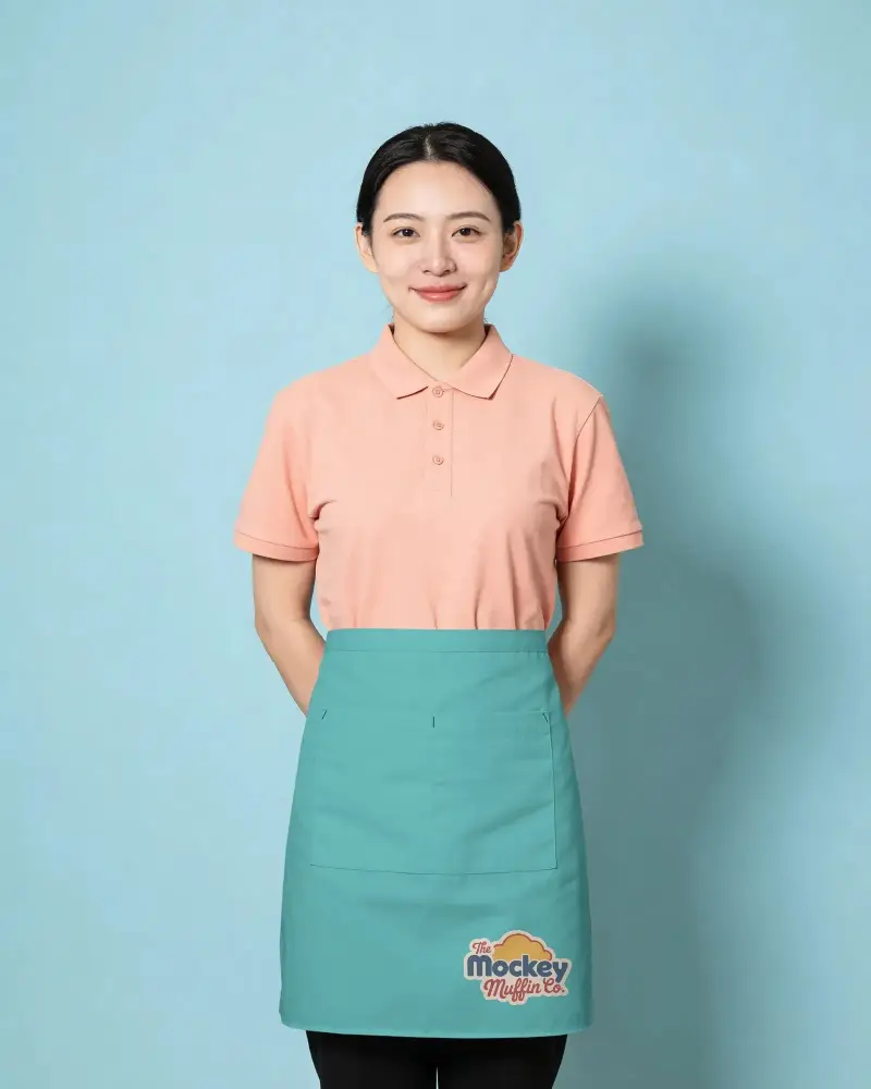 Durable Waist Apron Mockup For Custom Embroidery And Promotional Merchandise