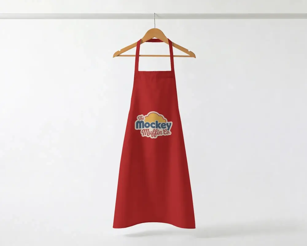 Durable Full Length Apron Mockup For Kitchen Chefs Baristas And Crafting Use Easy To Clean Material