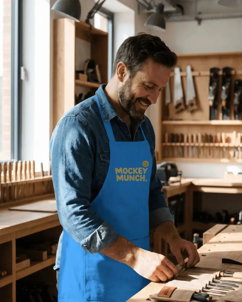 Premium Cotton Workshop Apron For Craftsmen And Professional Woodworkers