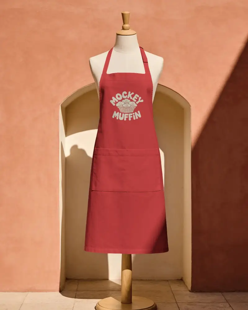 Premium Durable Kitchen Apron With Adjustable Neck Strap And Large Front Pocket For Chefs