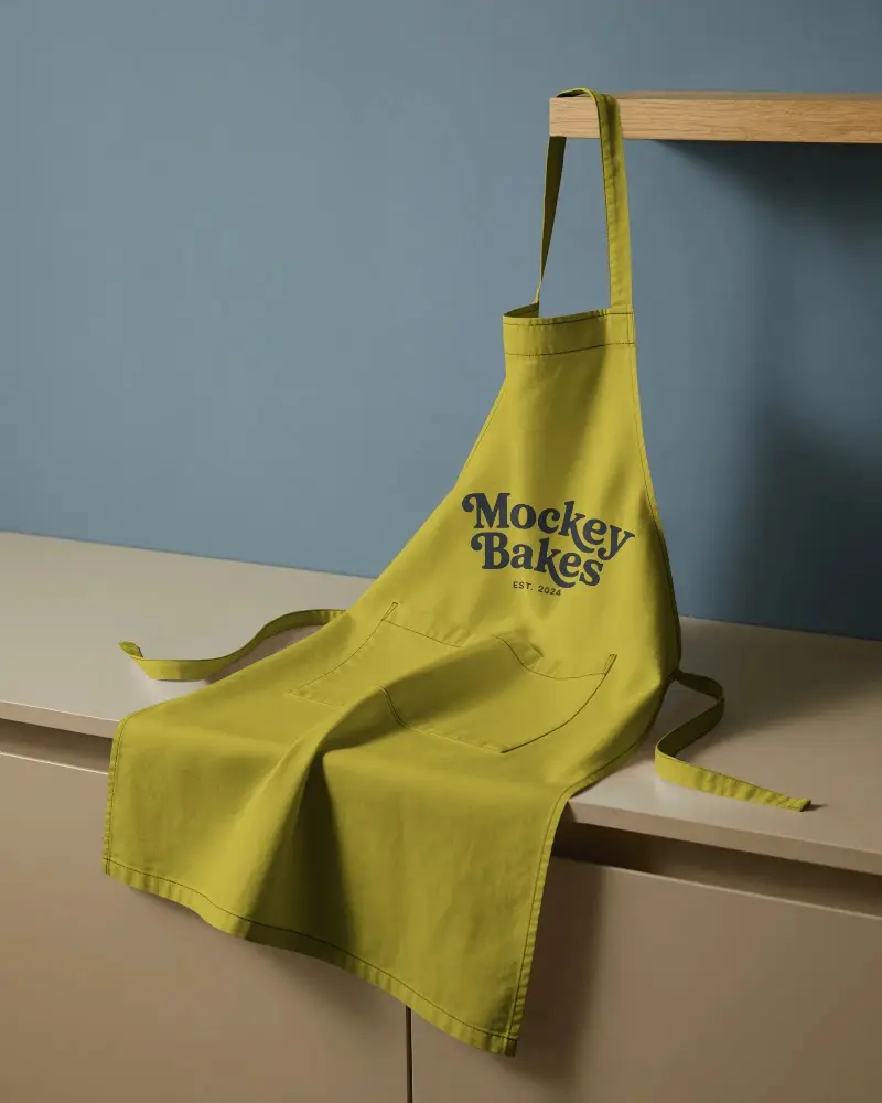 Professional Kitchen Apron With Large Front Pocket For Chefs And Home Cooking Essentials