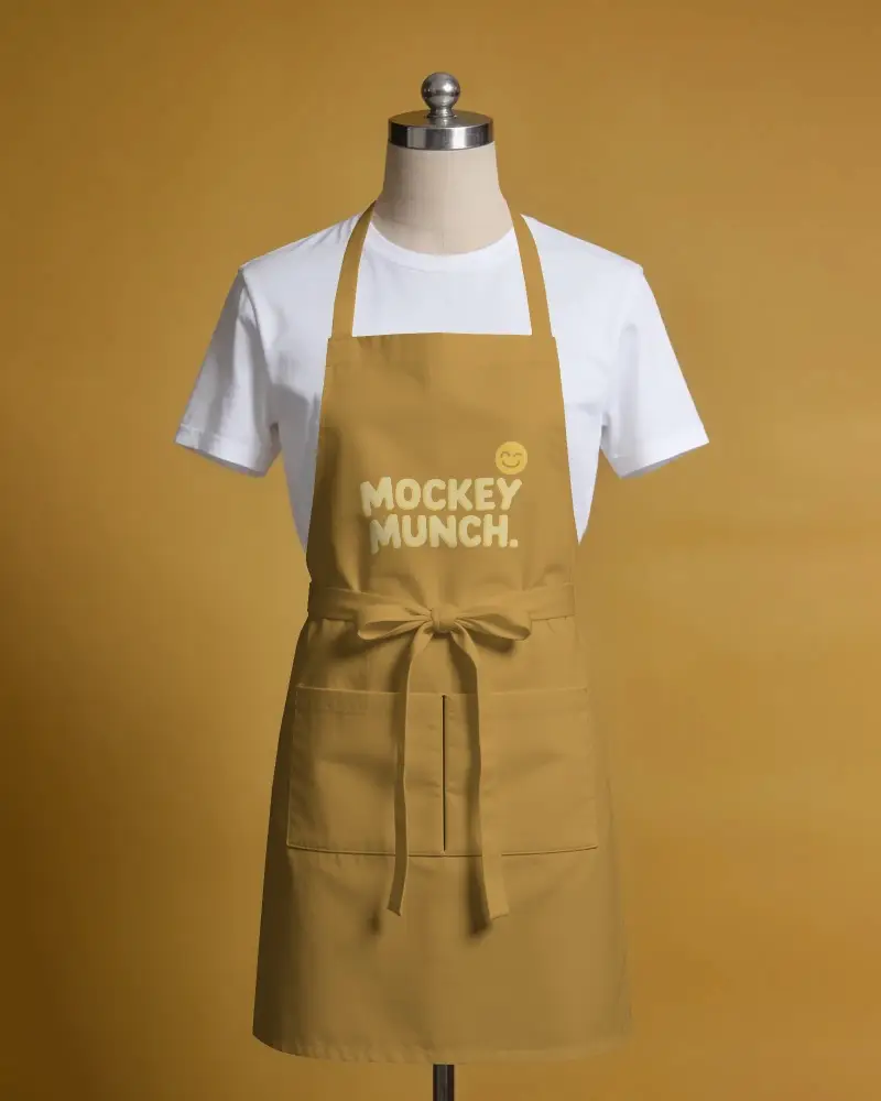 Custom Kitchen Apron Mockup For Chefs Home Cooks And Crafters Professional Style