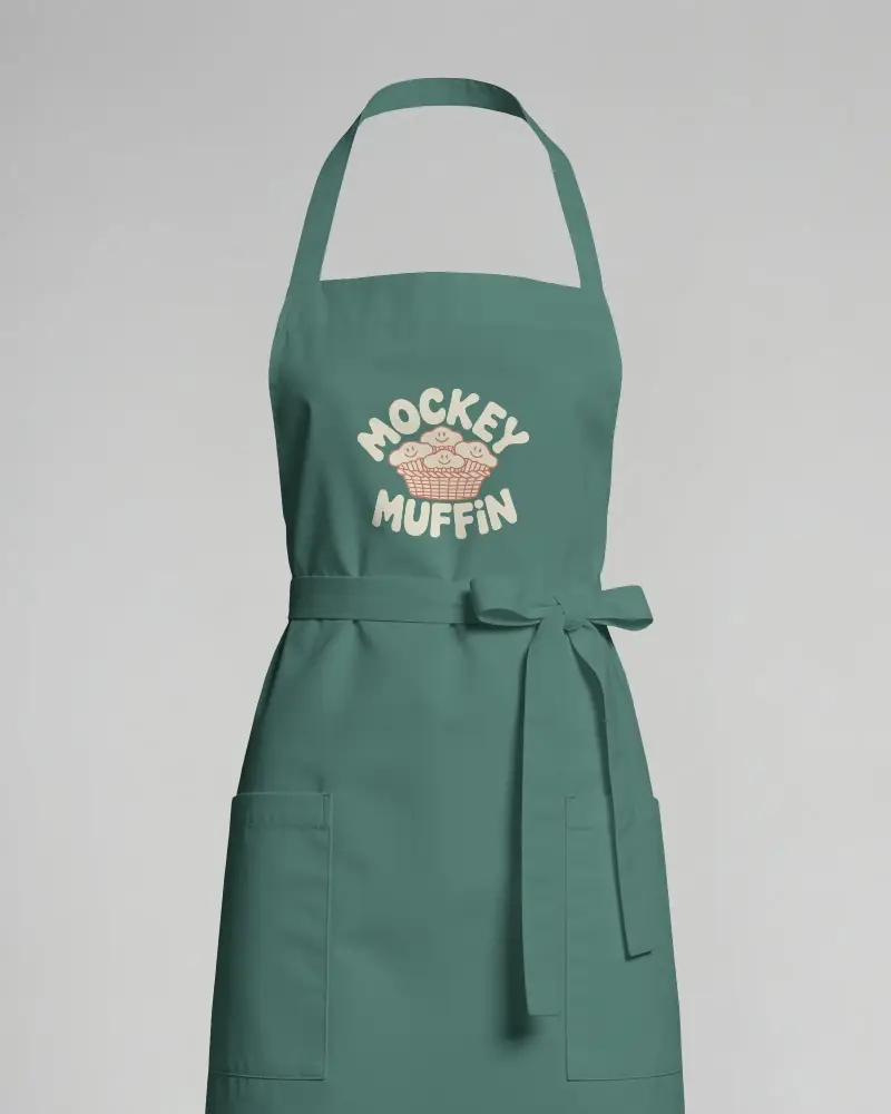Versatile Apron Mockup With Neck Strap And Double Pockets For Restaurant And Home Use