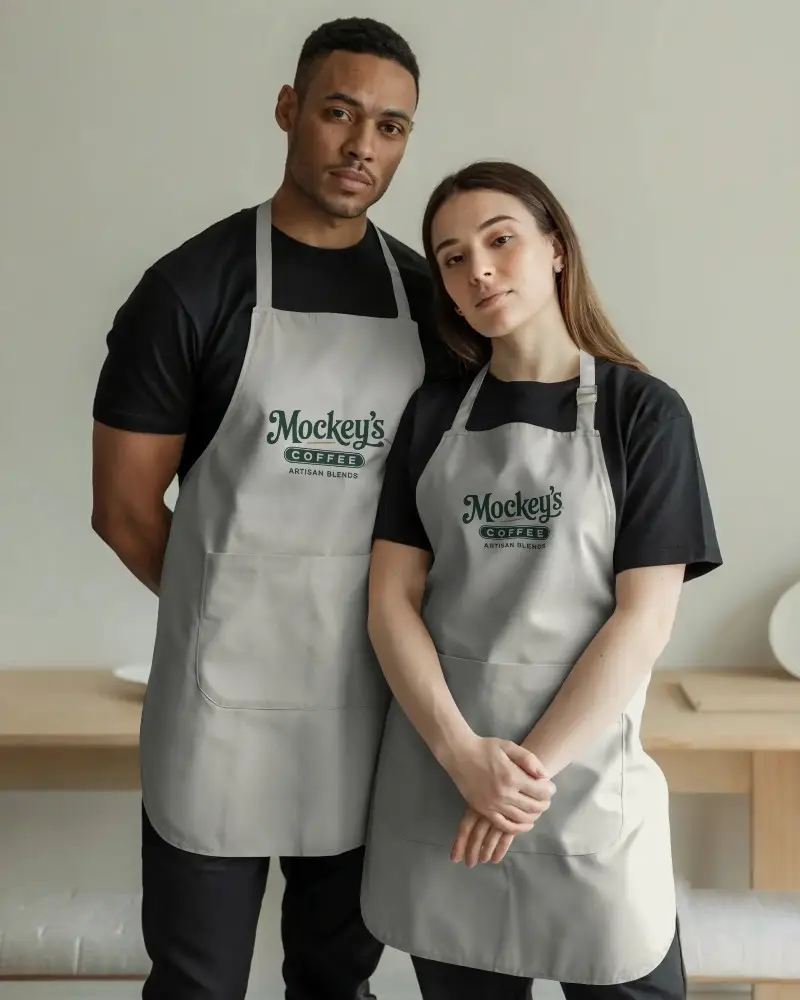 Premium Leather Apron Mockup For Professional Chefs And Artisans Durable Waterproof Kitchen Wear