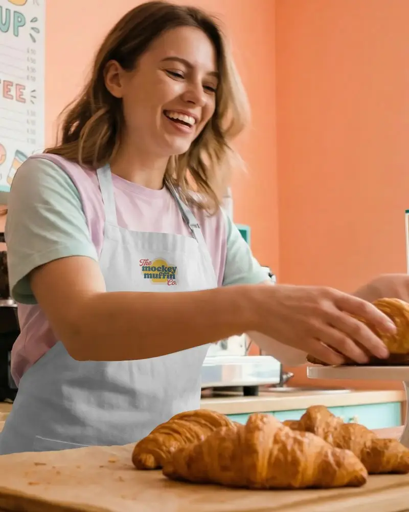 Professional Kitchen Apron Mockup Perfect For Bakers Chefs And Cooking Enthusiasts In Cafes