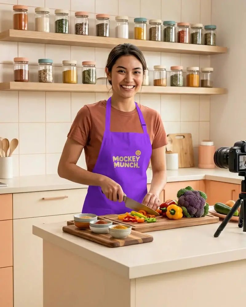 Professional Kitchen Apron Mockup For Home Chefs Cooking And Food Preparation Essentials